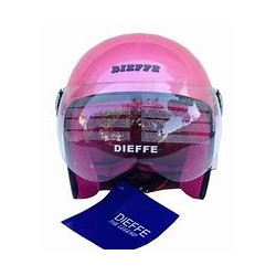 CASCO JET JUNIOR DF200 DIEFFE ROSA GIALLO ROSSO E BLU