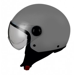 BHR 24216 CASCO DEMI-JET NERO OPACO E GRIGIO OPACO 801 ONE