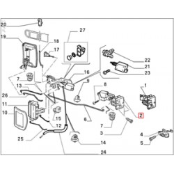 SERRATURA CENTRALIZZATA ELETTRICA PORTA LATERALE FIAT ULYSSE LANCIA COD. 1480267080