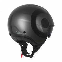 Casco Moto Demi-Jet Origine SIERRA ROUND Nero Opaco E Titanio