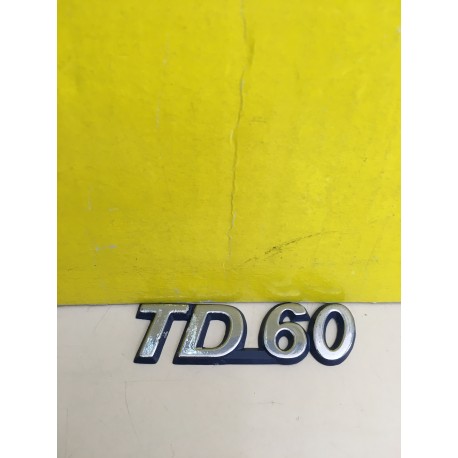 SCRITTA ADESIVO LOGO PLASTIFICATO "TD 60"