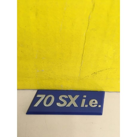 SCRITTA ADESIVO LOGO PLASTIFICATO "70 SX I.E."