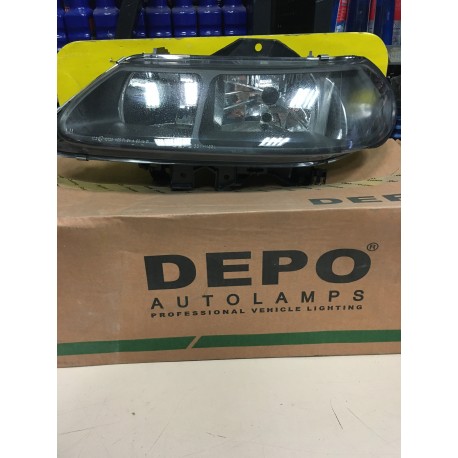 FARO PROIETTORE ANT. SX H7-H7 PREDISPOSIZIONE REGOLAZIONE ELETTRICA CON PORTALAMPADA RENAULT LAGUNA DAL 1998 AL 2000 DEPO 34990