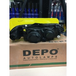 FARO PROIETTORE ANT. SX H7-H7 PREDISPOSIZIONE REGOLAZIONE ELETTRICA CON PORTALAMPADA RENAULT LAGUNA DAL 1998 AL 2000 DEPO 34990