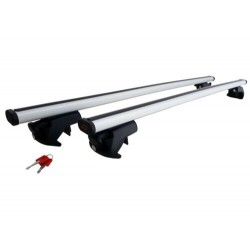 BARRE PORTATUTTO PORTAPACCHI ALLUMINIO G3 CON SERRATURA AUDI 80 DAL 1986 IN POI CON RAILING