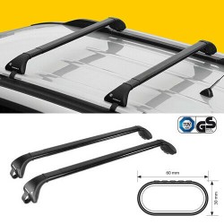 BARRE PORTATUTTO PORTAPACCHI NORDRIVE PER FORD ECOSPORT DAL 2013 IN POI CON RAILING