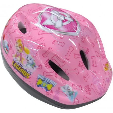 CASCO BAMBINI CASCHETTO PROTETTIVO OMOLOGATO ROSA BICI E SKATE PAW PATROL 51-55 CM MARCHIO ALBRI