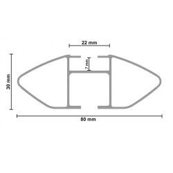 BARRE PORTATUTTO PORTAPACCHI G3 ALLUMINIO CON SERRATURA VOLVO XC90 DAL 2015 IN POI CON RAILING