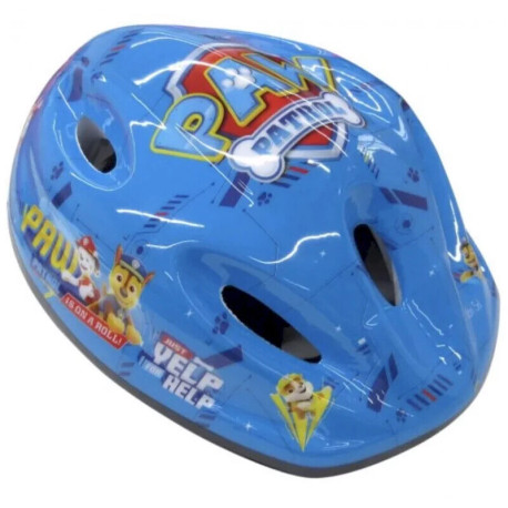 CASCO BAMBINI CASCHETTO PROTETTIVO OMOLOGATO BLU BICI E SKATE PAW PATROL 52-56 CM MARCHIO ALBRI