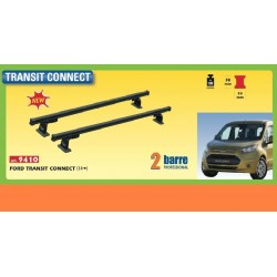 BARRE PORTATUTTO PORTAPACCHI GEV 9410 2 BARRE PROFESSIONAL ACCIAIO NERE PER FORD TRANSIT CONNECT (14...)